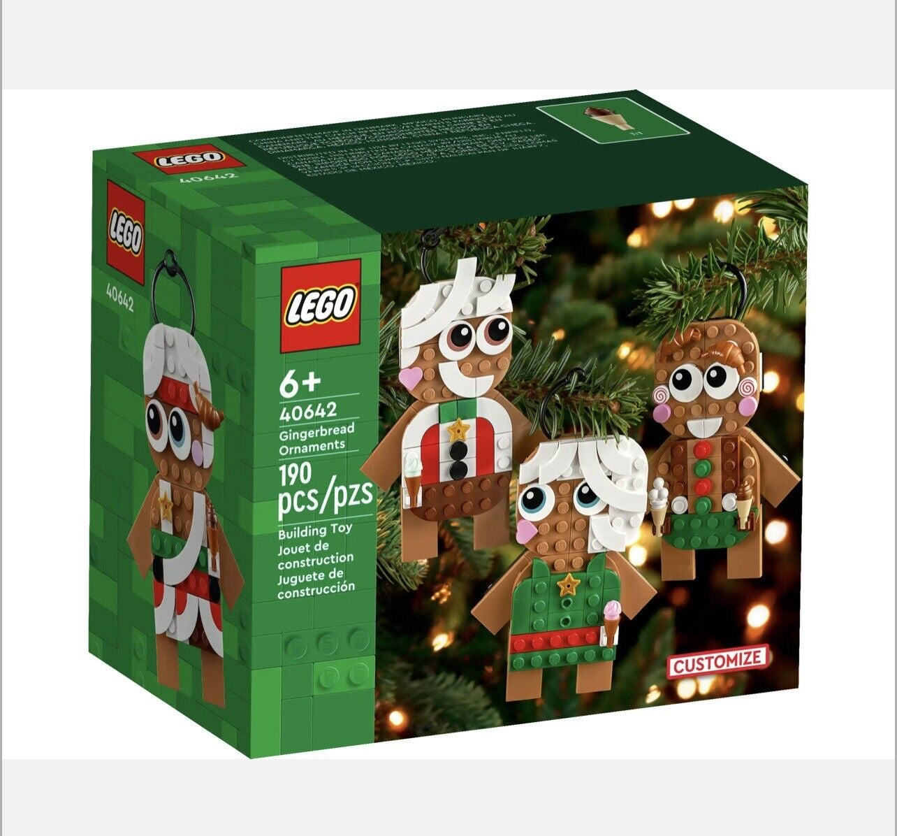 LEGO Gingerbread Ornaments