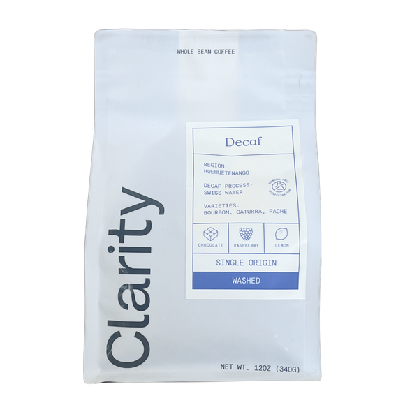 Decaf Clarity Coffee, 12oz Whole Bean—Peru