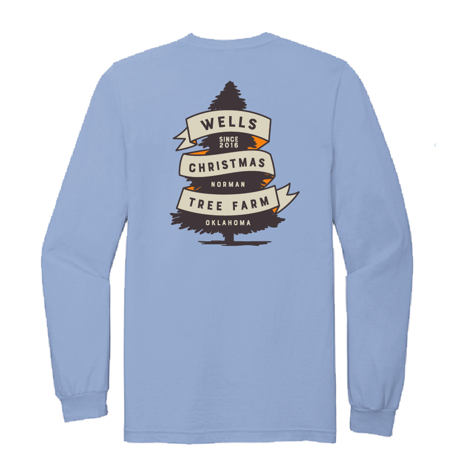 Tree with Ribbon T-Shirt - Long Sleeve