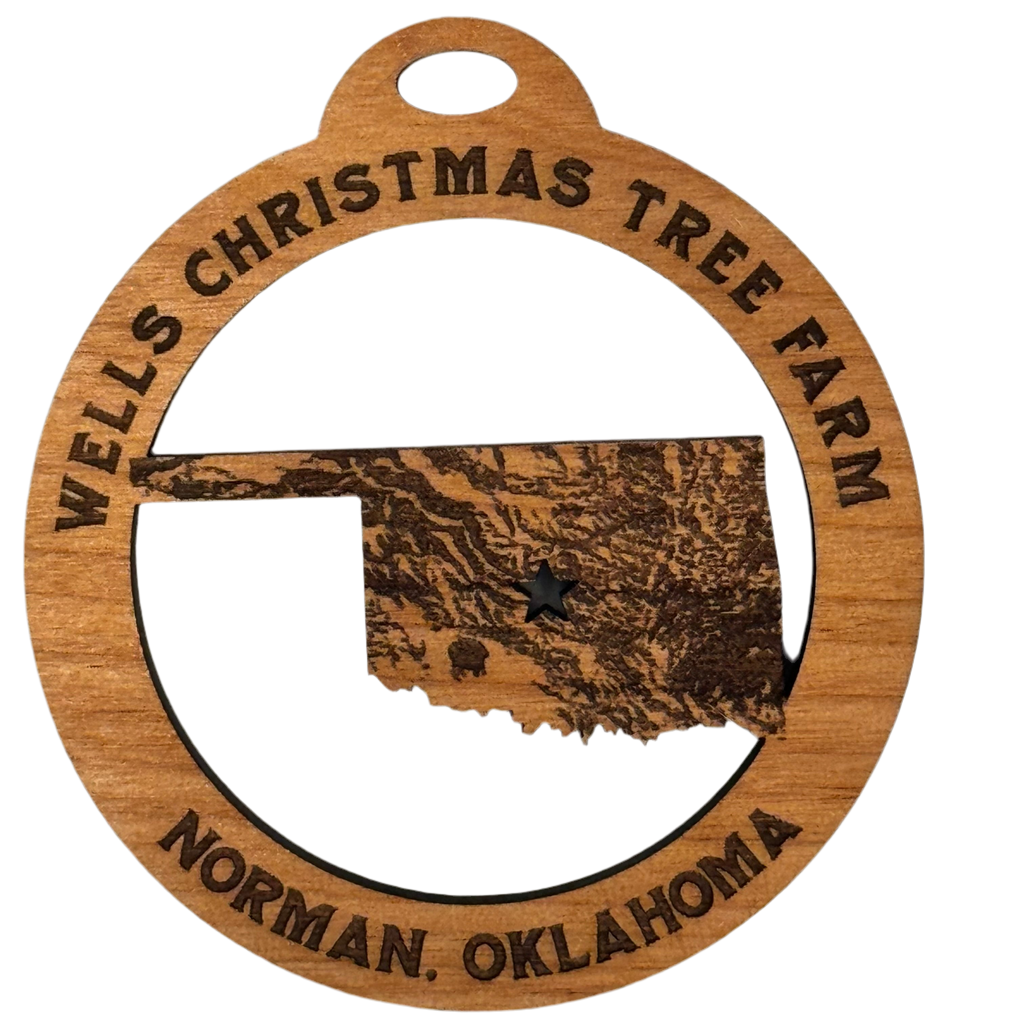 Wells Wooden Ornament - 2.75”