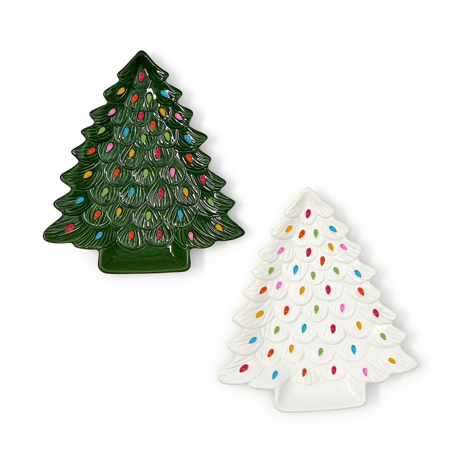 White Tree Serving Plate