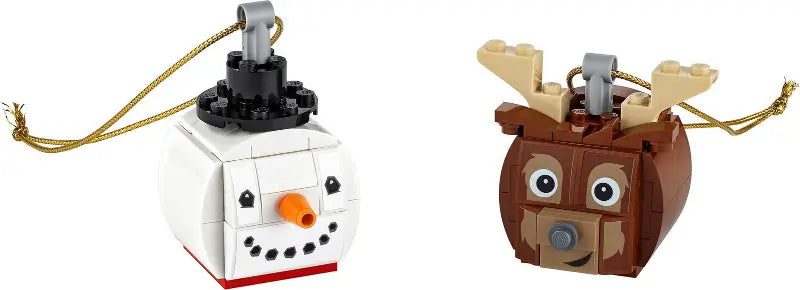 LEGO Seasonal Holiday Christmas Snowman & Reindeer