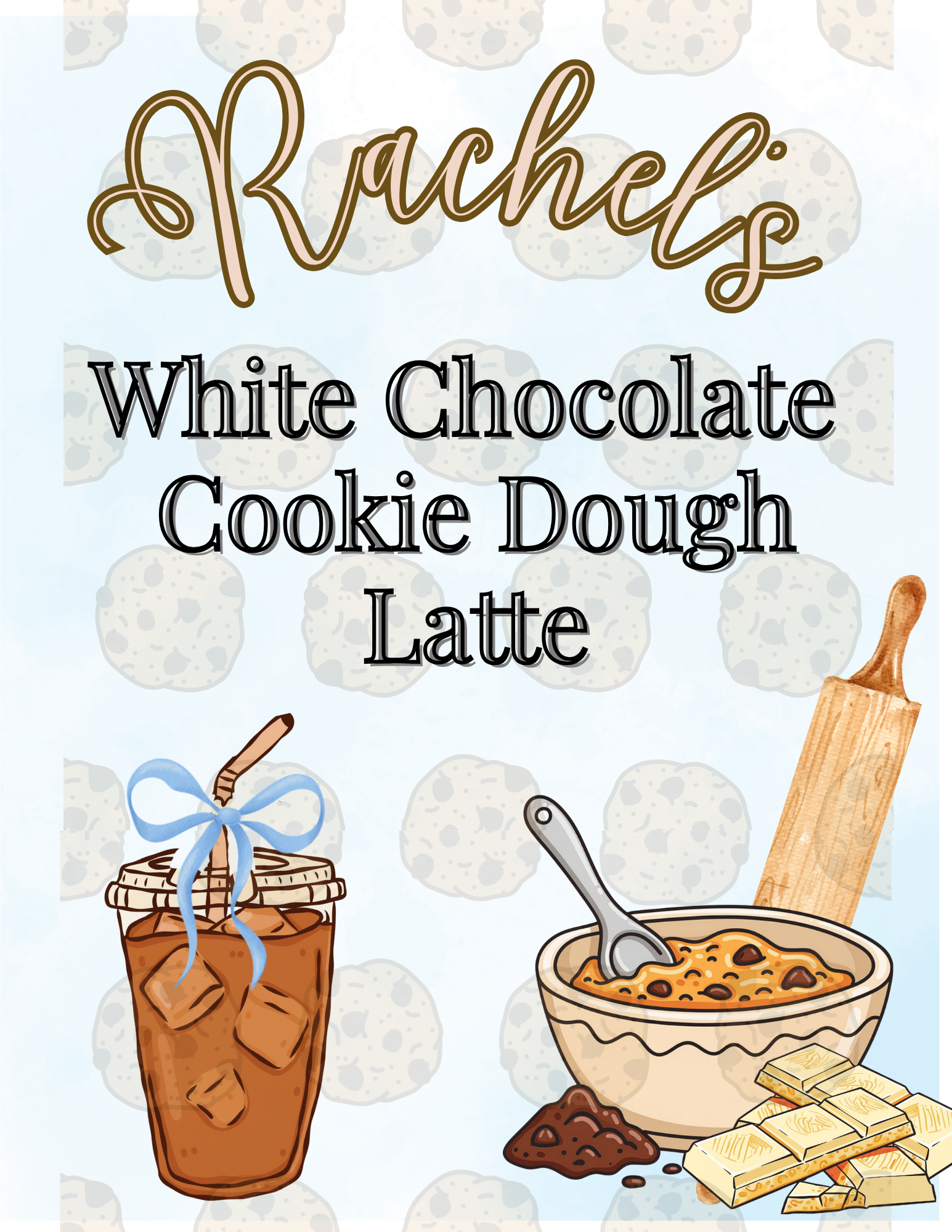 White Chocolate Cookie Dough Latte