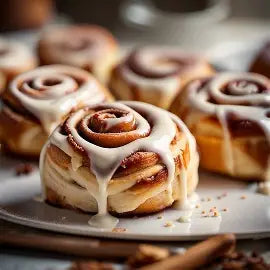 Midway Deli Cinnamon Roll - Food & Drinks at Wells Christmas Tree Farm Norman OK