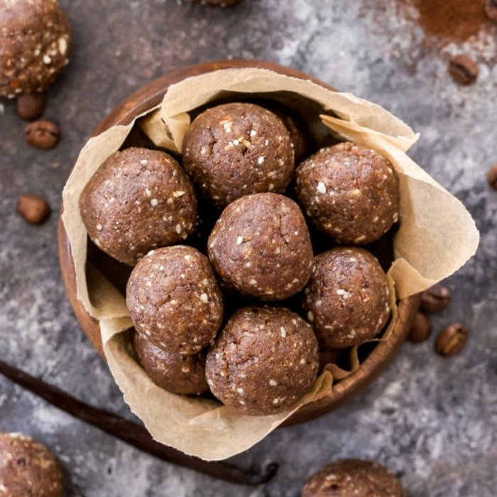 Mocha Protein Bites - Food & Drinks at Wells Christmas Tree Farm Norman OK